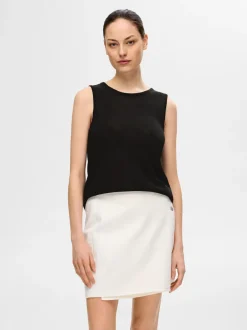 naisten hihaton toppi, SLFMOON SUS SL KNIT TOP>Selected Femme Clearance