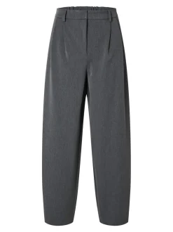 Naisten Housut, SLFPIYA HW BARREL PANT Grafiitti><noscript><img width=