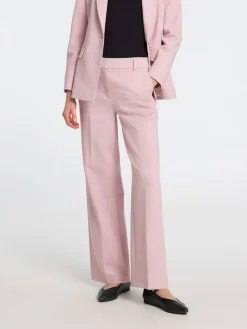naisten housut, SLFRITA MW WIDE PANT MEL>Selected Femme Hot