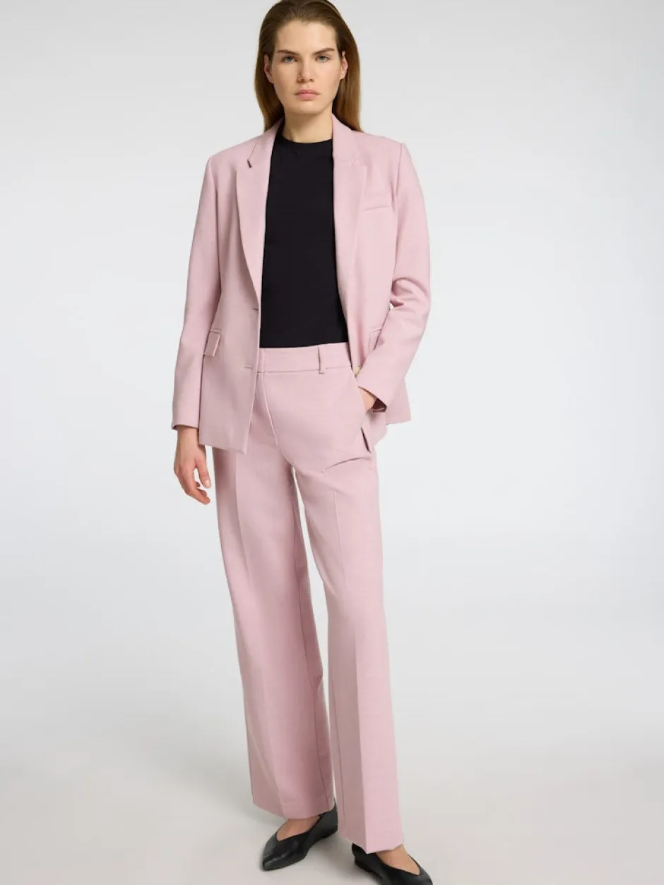 naisten housut, SLFRITA MW WIDE PANT MEL>Selected Femme Hot
