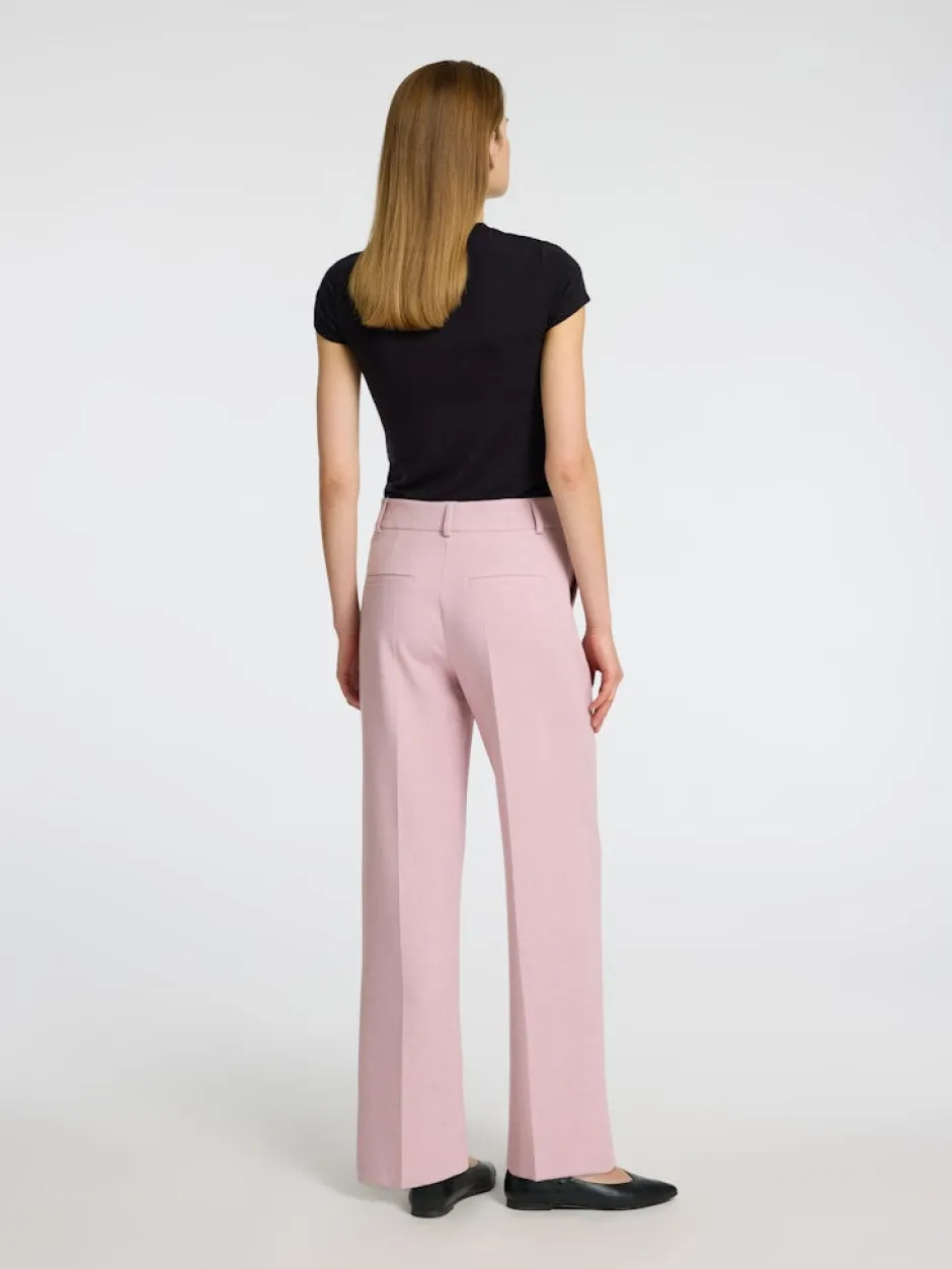 naisten housut, SLFRITA MW WIDE PANT MEL>Selected Femme Hot