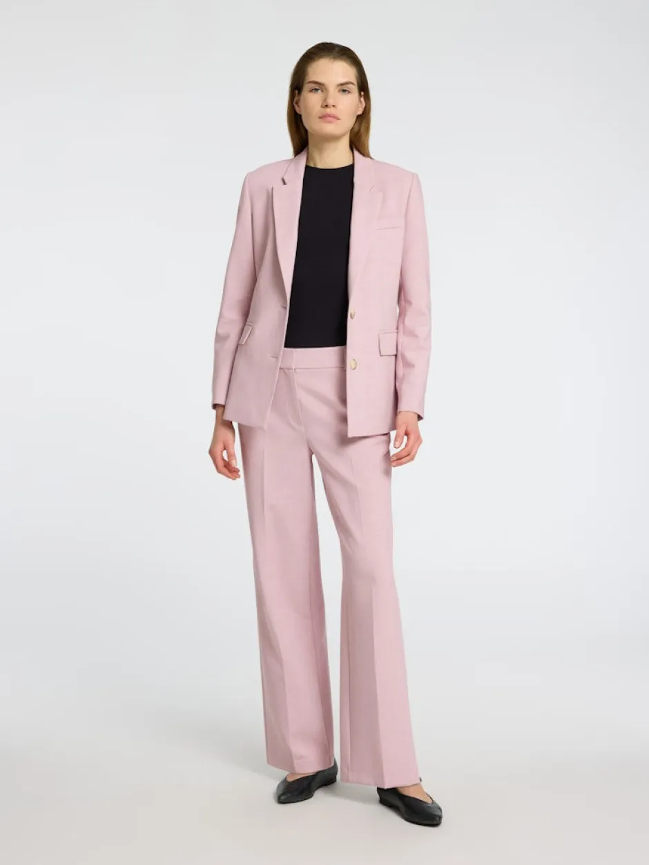 naisten housut, SLFRITA MW WIDE PANT MEL>Selected Femme Hot