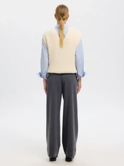 naisten housut SLFPATRICIA MW WIDE PANT B,><noscript><img width=