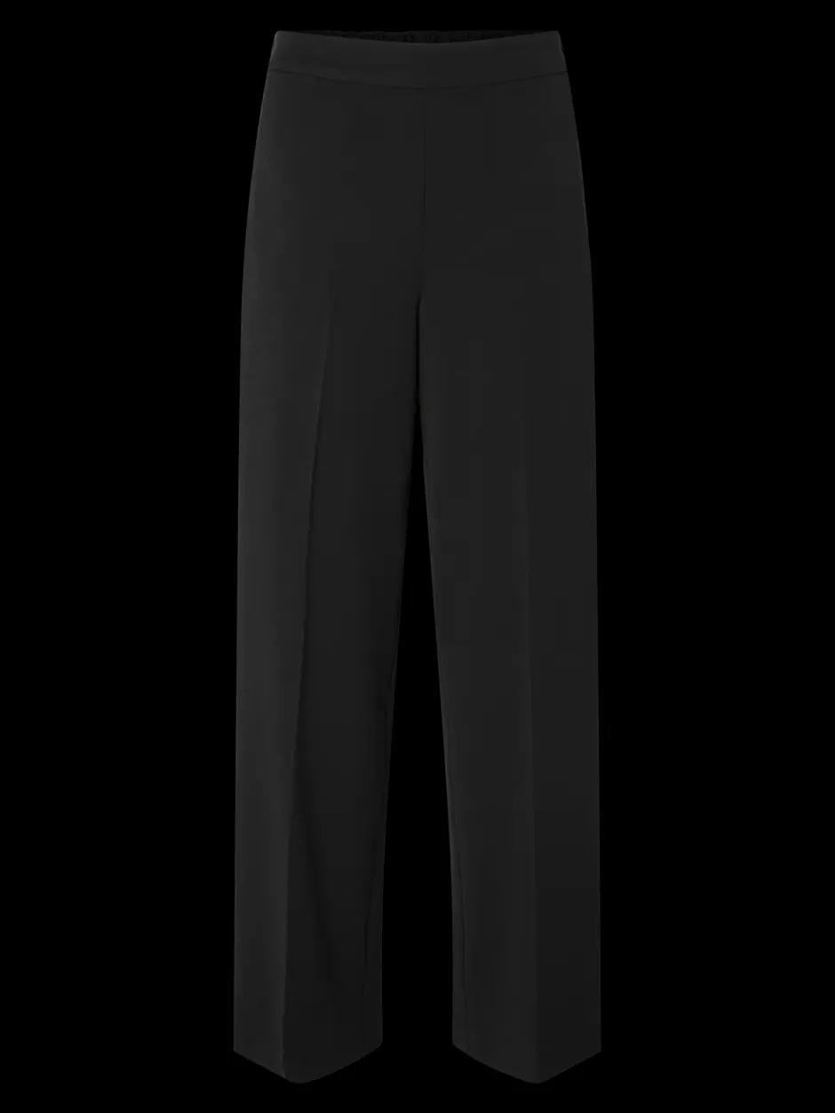 Naisten Housut, SLFEMMA-TARA MW WIDE PANT>Selected Femme