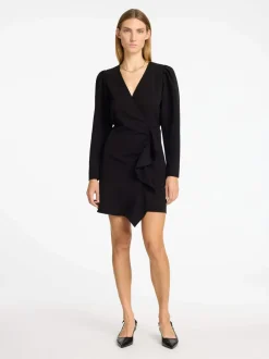 Naisten Mekko, SHORT RUFFLE DRESS>Selected Femme