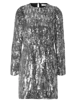 naisten mekko, SLFARI-COLYN LS SHORT SEQUINS DRESS B><noscript><img width=