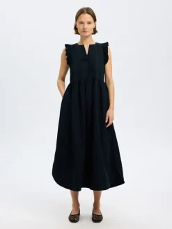 naisten mekko, SLFBLAIR-IDA SL LONG DRESS>Selected Femme New