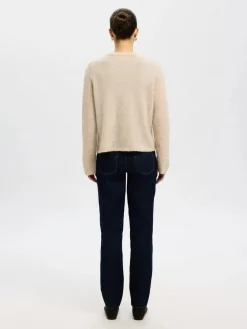 naisten neuletakki, SLFLULU NEW LS KNIT CARDIGAN>Selected Femme