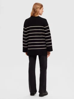 Naisten Neuletakki, K-SLFLIVA LS LONG KNIT CARDIGAN NOOS>Selected Femme