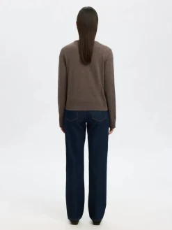 Naisten Neuletakki, SLFThea LS Knit Merino Cardigan Noos>Selected Femme