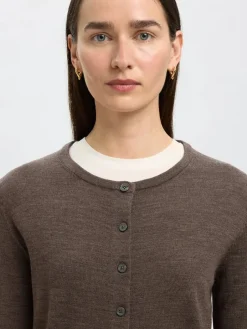 Naisten Neuletakki, SLFThea LS Knit Merino Cardigan Noos><noscript><img width=