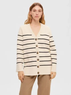 Naisten Neuletakki, K-SLFLIVA LS LONG KNIT CARDIGAN NOOS>Selected Femme Best