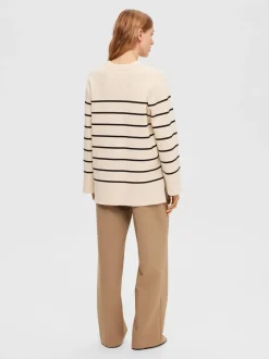 Naisten Neuletakki, K-SLFLIVA LS LONG KNIT CARDIGAN NOOS>Selected Femme Best