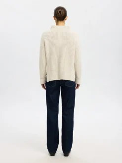 naisten neulepusero SLFSELMA SUS LS KNIT PULLOVER NOOS,><noscript><img width=