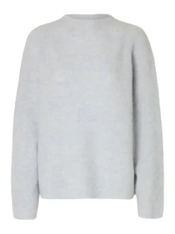 naisten neulepusero, SLFSIA RAS LS KNIT T-NECK><noscript><img width=