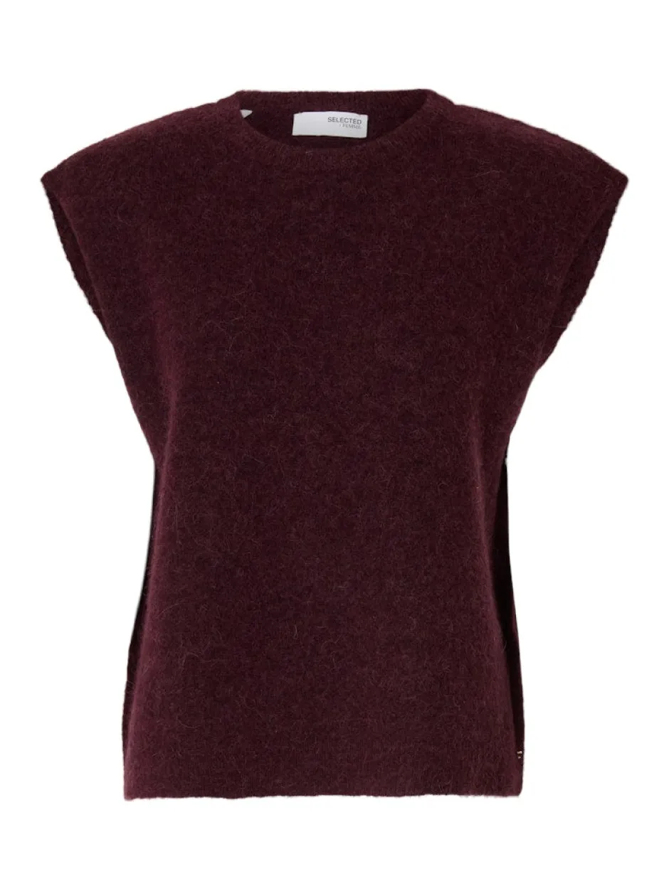 Naisten Neuleliivi, SLFLulu SL Knit Vest>Selected Femme Outlet