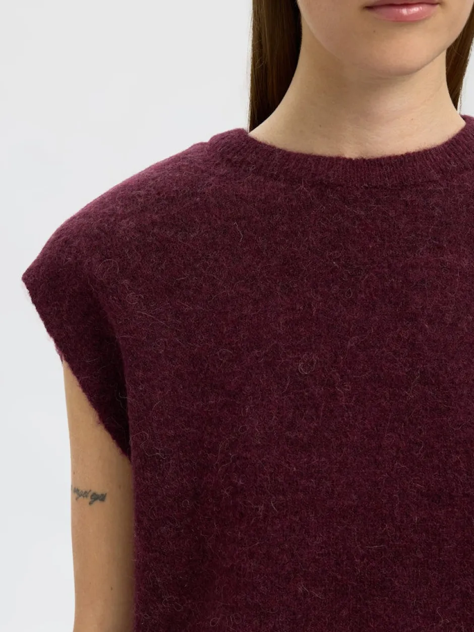 Naisten Neuleliivi, SLFLulu SL Knit Vest>Selected Femme Outlet