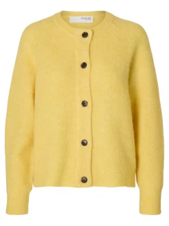 , Naisten Neuletakki, Lulu LS Knit Short Cardigan>Selected Femme Discount