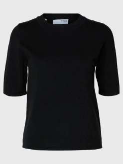 Naisten Neuletoppi, 2/4 KNIT O-NECK>Selected Femme Outlet