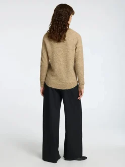 Naisten Neulepaita, Lulu LS Knit O-Neck,>Selected Femme