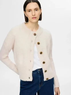 naisten neuletakki, SLFSIA RAS LS KNIT CARDIGAN>Selected Femme Discount