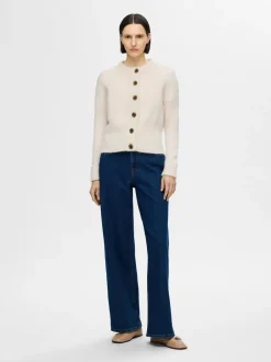 naisten neuletakki, SLFSIA RAS LS KNIT CARDIGAN><noscript><img width=