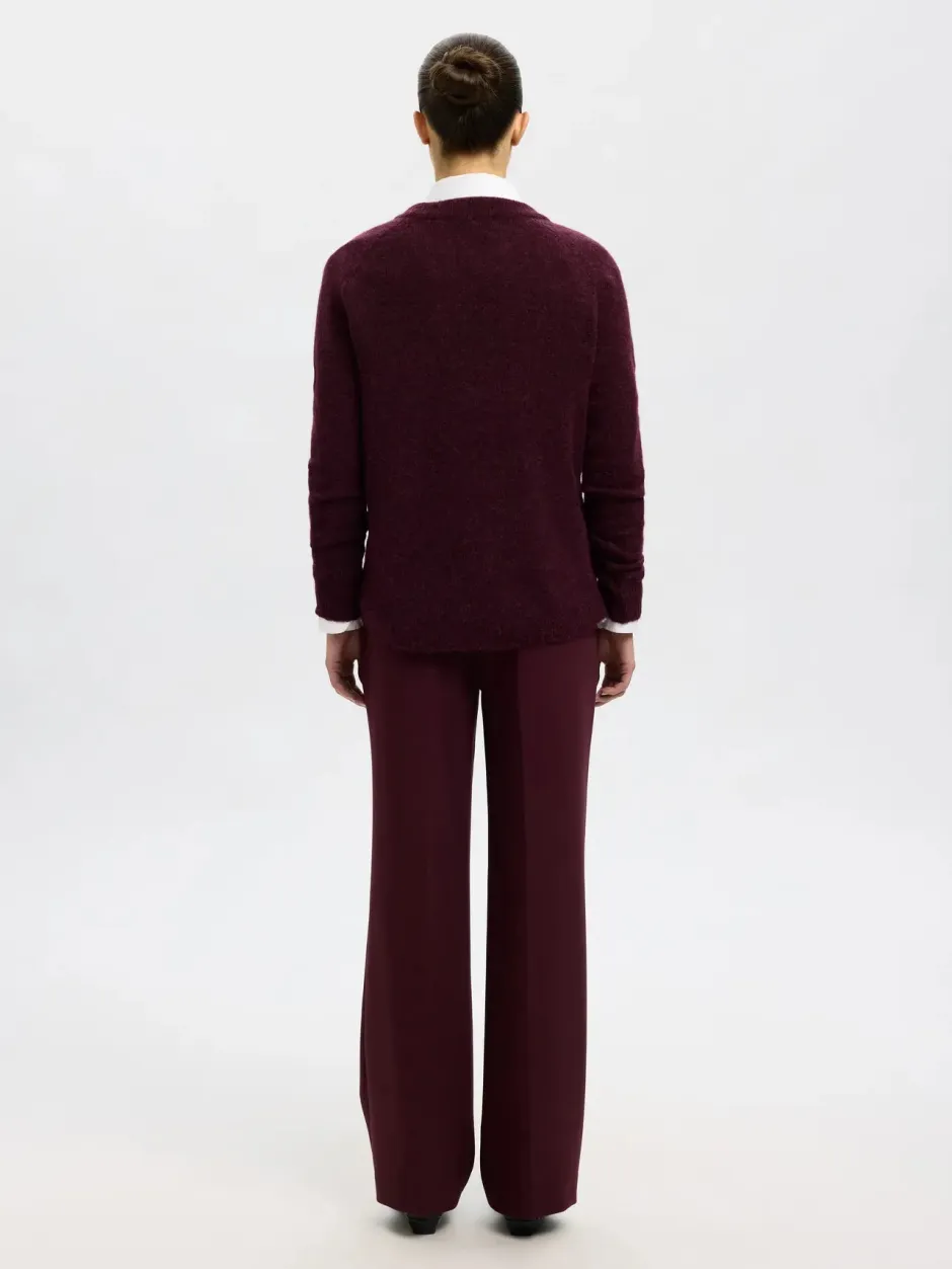 Naisten Neulepaita, Lulu LS Knit O-Neck>Selected Femme