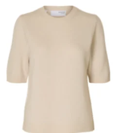 naisten paita, SLFCILLE 2/4 KNIT O-NECK>Selected Femme Discount