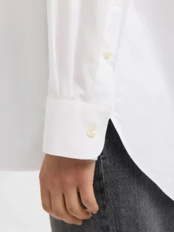 naisten paitapusero SLFESTER LS OVERSIZE SHIRT NOOS, valkoinen><noscript><img width=