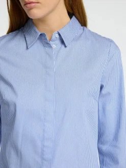 naisten paitapusero SLFROMIE LS STRIPED FITTED SHIRT,><noscript><img width=