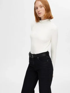 Naisten Paita, SLFMANJA LS HIGH NECK NOOS><noscript><img width=