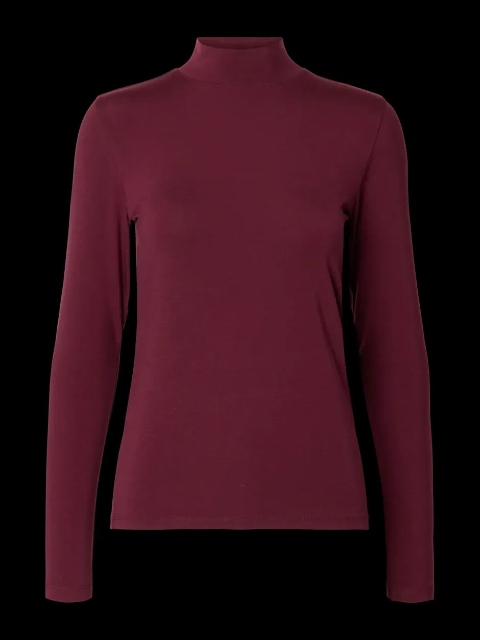 Naisten Paita, SLFMANJA LS HIGH NECK NOOS>Selected Femme Best
