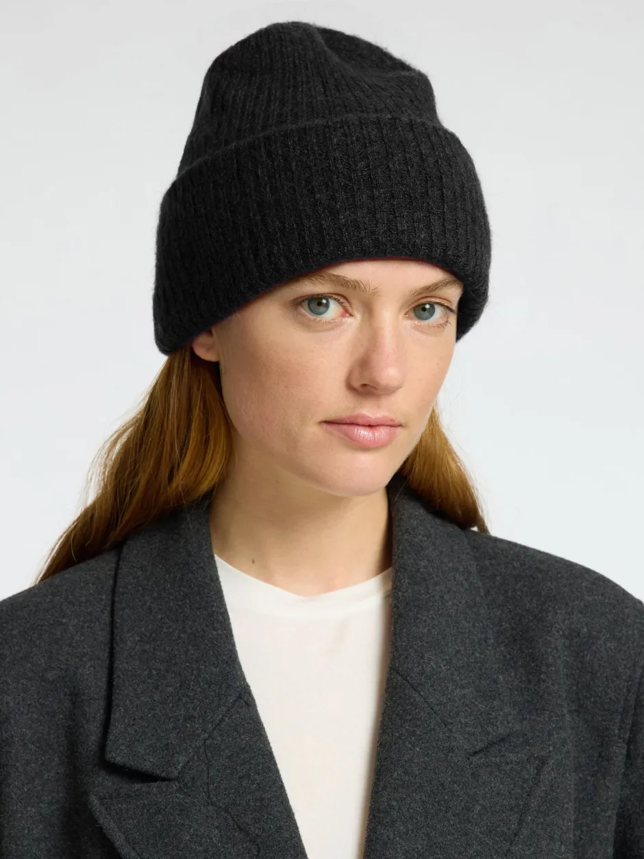 naisten pipo Slfmaline Knit Beanie,>Selected Femme Discount