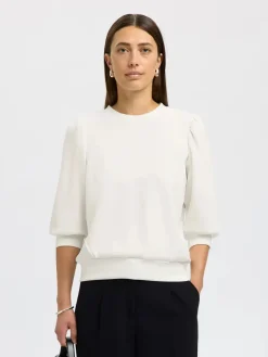 Naisten Pusero, SLFTENNY 3/4 SWEAT TOP NOOS>Selected Femme Online