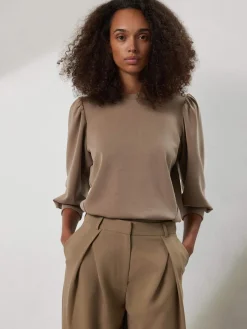 Naisten Pusero, SLFTENNY 3/4 SWEAT TOP NOOS Kitti>Selected Femme Clearance