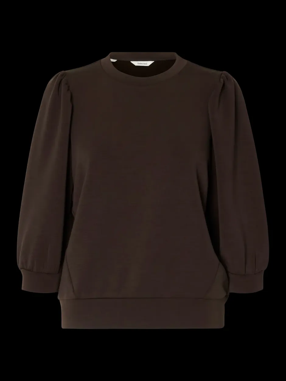 Naisten Pusero, SLFTENNY 3/4 SWEAT TOP NOOS>Selected Femme Hot
