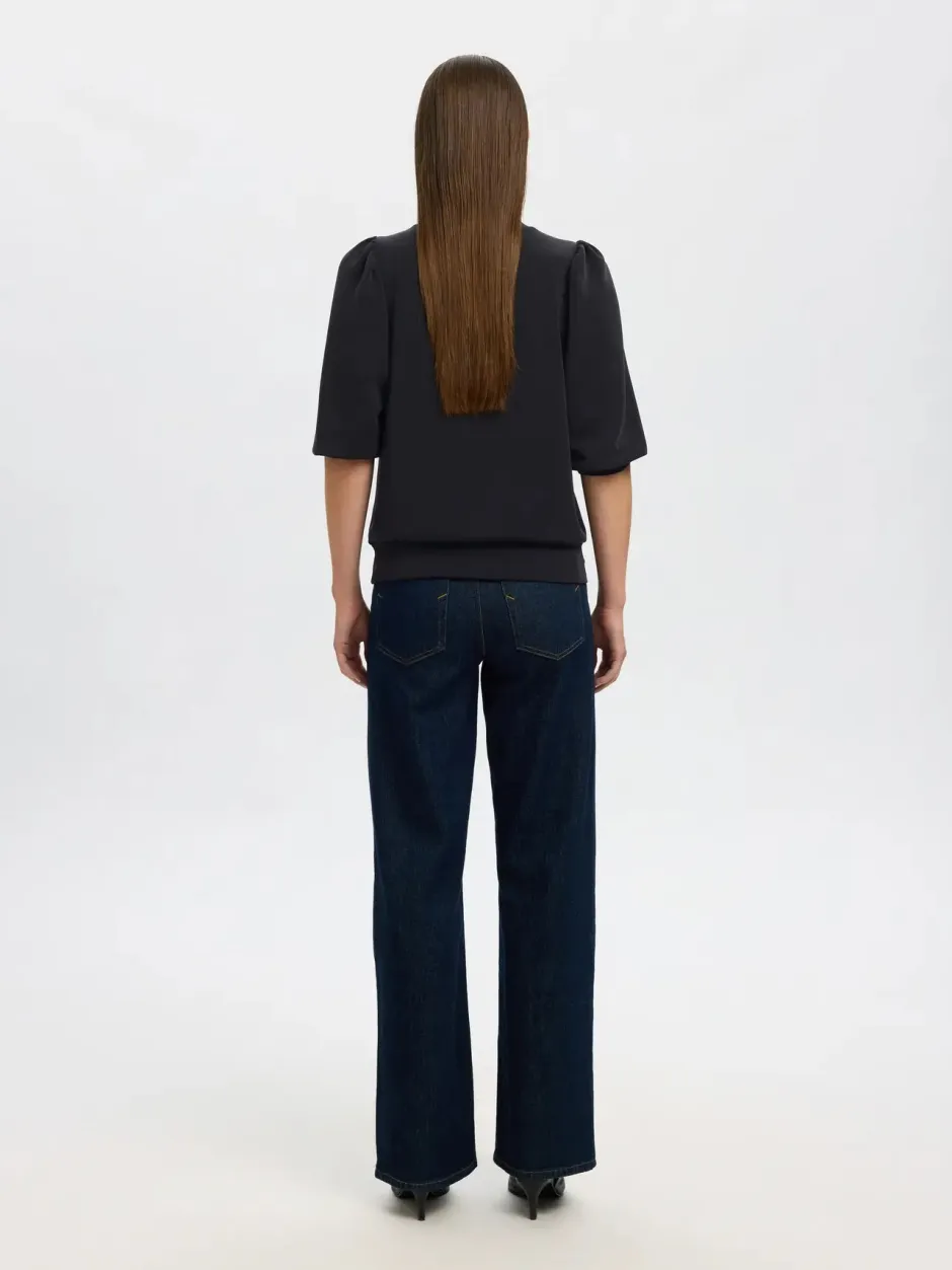 Naisten Pusero, SLFTENNY 3/4 SWEAT TOP NOOS>Selected Femme Best