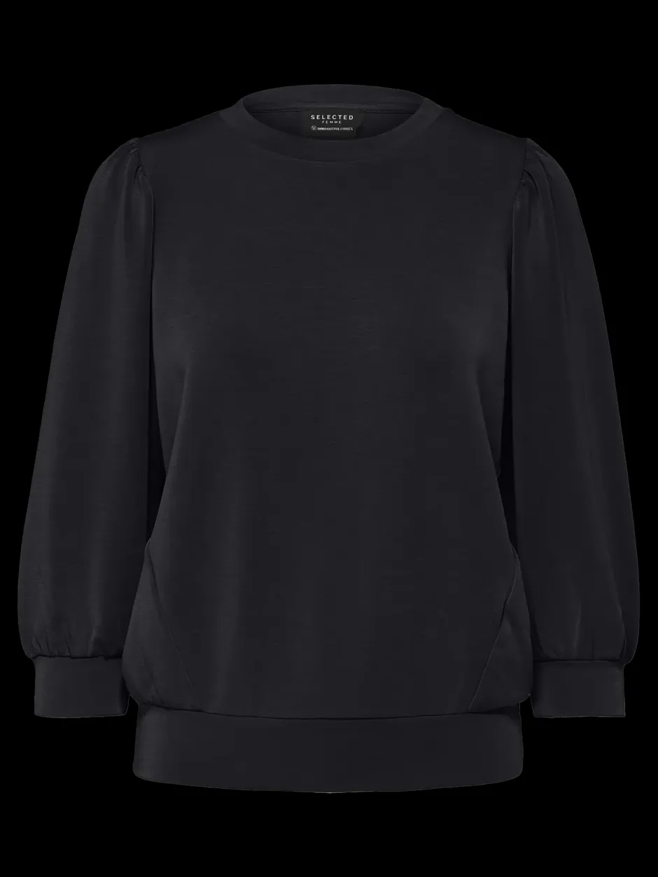 Naisten Pusero, SLFTENNY 3/4 SWEAT TOP NOOS>Selected Femme Best