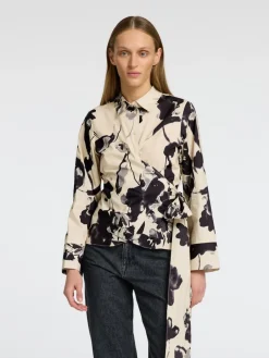 naisten pusero, SLFAVIANA LS AOP WRAP TOP>Selected Femme Clearance