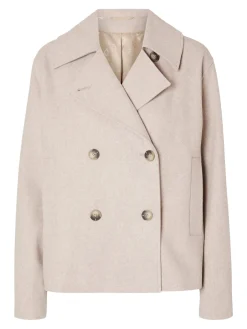 naisten takki, SLFALMA SHORT WOOL JACKET>Selected Femme Hot