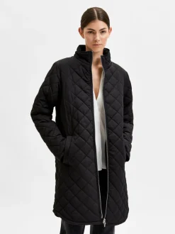 Naisten Tikkitakki SLFFILLY QUILTED COAT B>Selected Femme Outlet