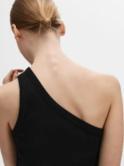 Naisten Toppi, SLFANNA ONE SHOULDER TOP>Selected Femme