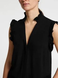 naisten toppi, SLFVIVA SL RUFFLE TOP>Selected Femme