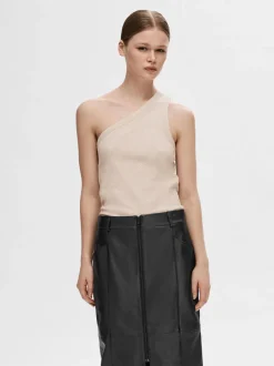 Naisten Toppi, SLFANNA ONE SHOULDER TOP>Selected Femme Sale