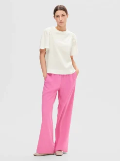 Naisten T-Paita, SLFPENELOPE 2/4 RUFFLE TEE><noscript><img width=