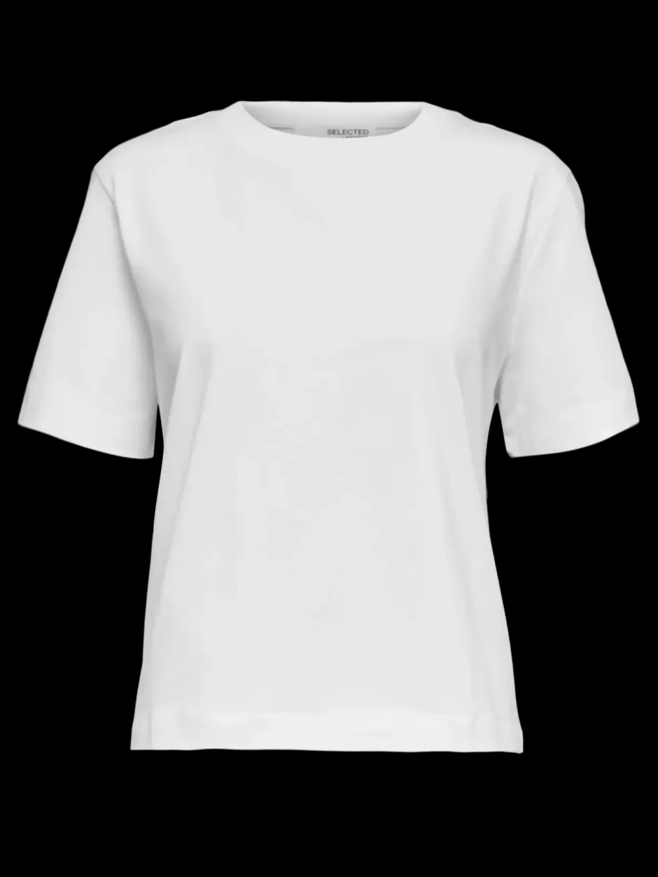 Naisten T-Paita, SLFESSENTIAL SS BOXY TEE NOOS>Selected Femme