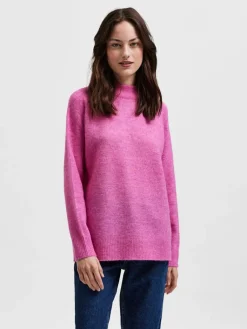 Naisten Villapaita SLFLULU LS KNIT HIGH NECK NOOS>Selected Femme Discount