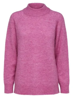 Naisten Villapaita SLFLULU LS KNIT HIGH NECK NOOS><noscript><img width=