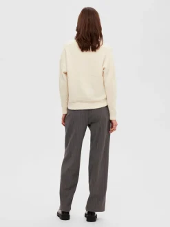 neule, SLFMALINE LS KNIT V-NECK>Selected Femme Sale