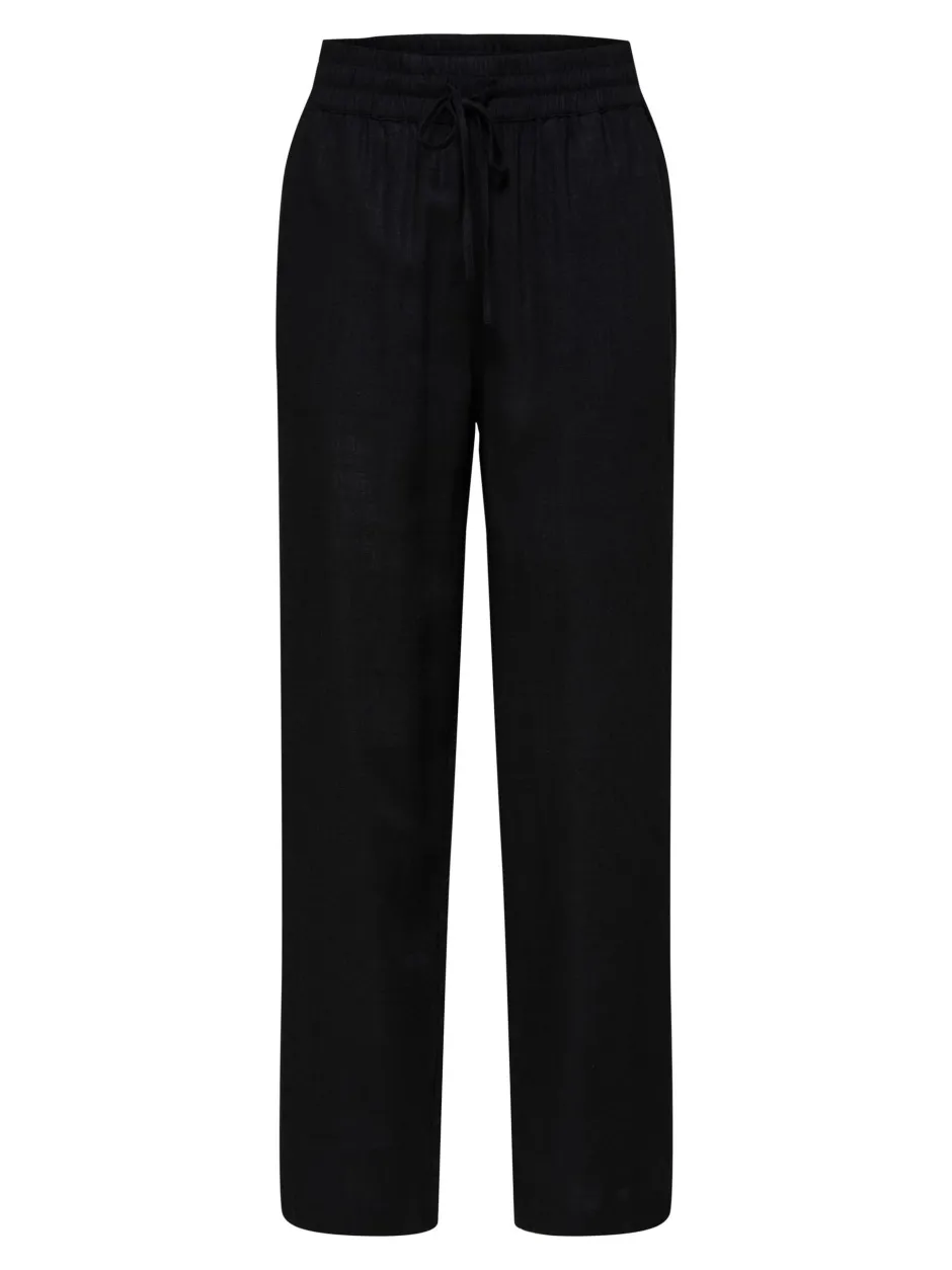 pellavahousut, SLFVIVA-GULIA MW LONG LINEN PANT NOOS>Selected Femme